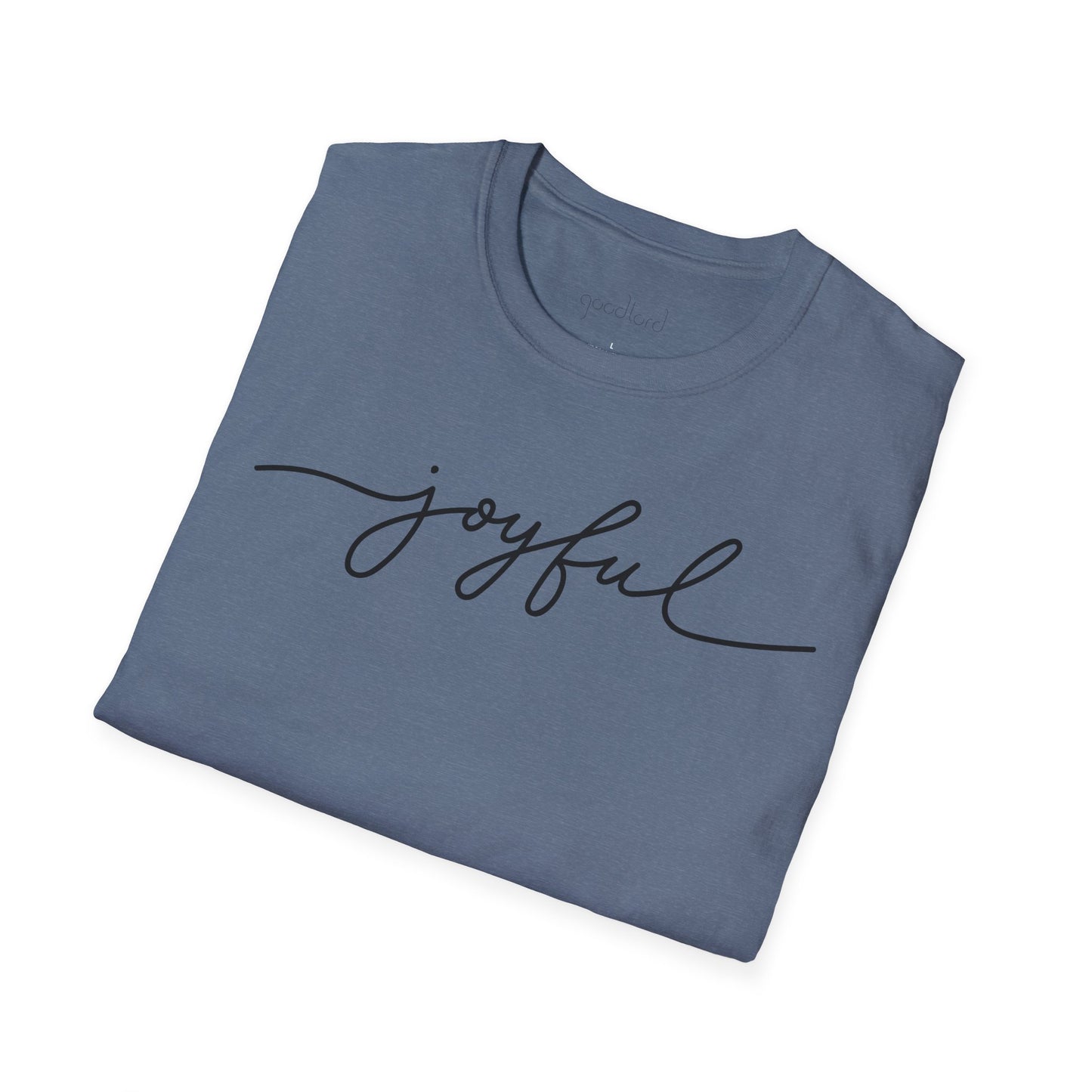 Joyful Script Tee | Minimal Faith-Inspired T-Shirt