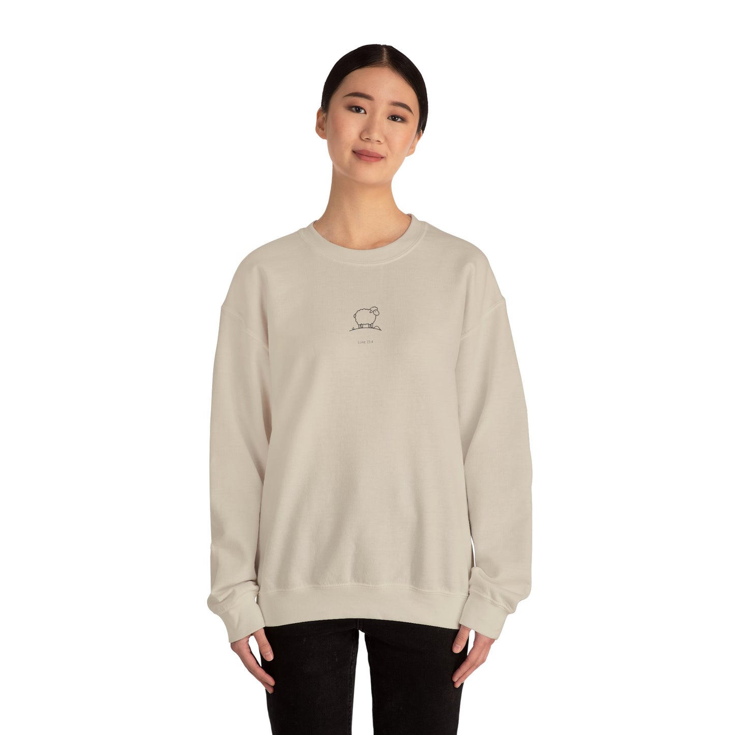 Good Lord “The One & The Ninety-Nine” Crewneck | Minimal Lost Sheep Design