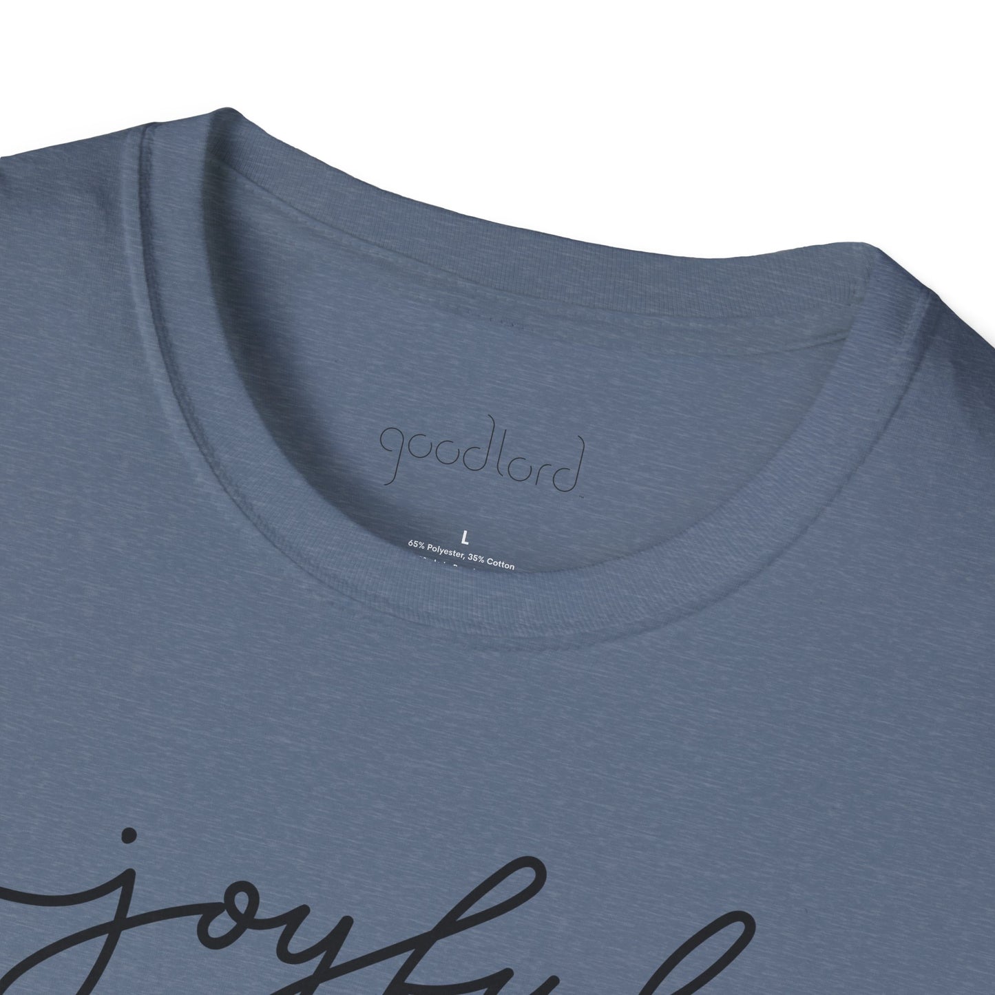 Joyful Script Tee | Minimal Faith-Inspired T-Shirt