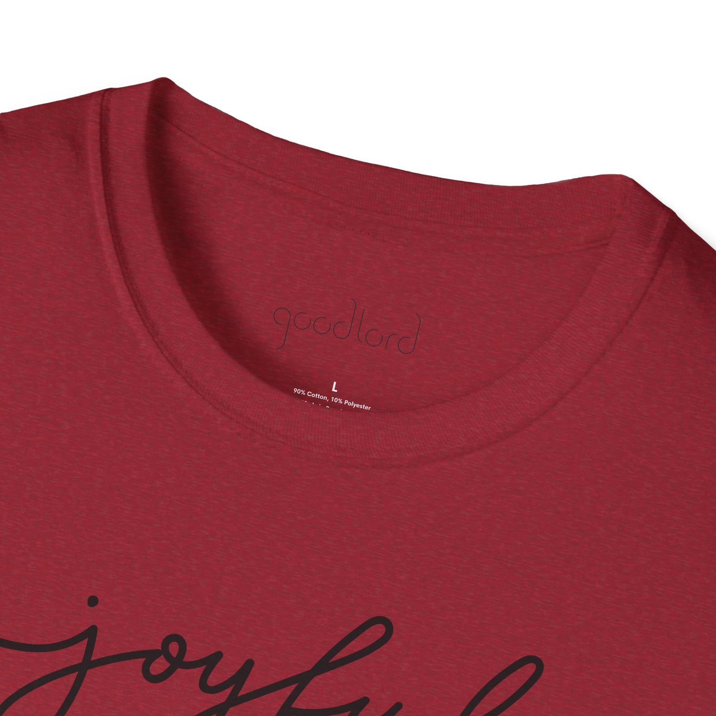 Joyful Script Tee | Minimal Faith-Inspired T-Shirt