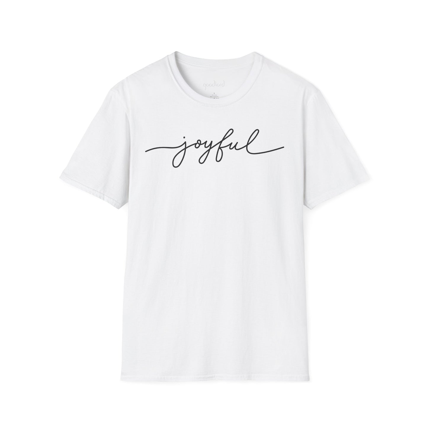 Joyful Script Tee | Minimal Faith-Inspired T-Shirt
