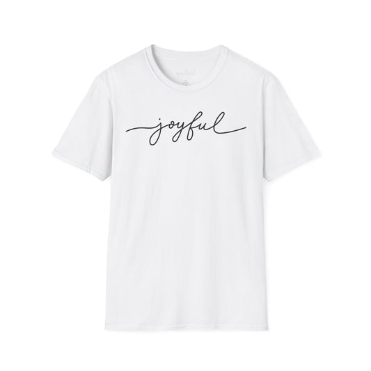 Joyful Script Tee | Minimal Faith-Inspired T-Shirt