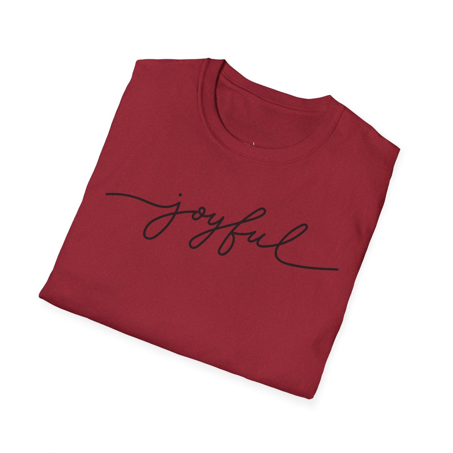 Joyful Script Tee | Minimal Faith-Inspired T-Shirt