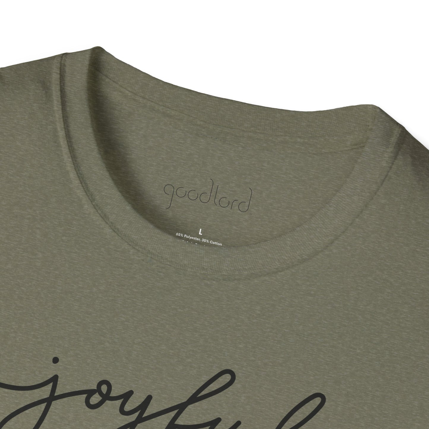 Joyful Script Tee | Minimal Faith-Inspired T-Shirt