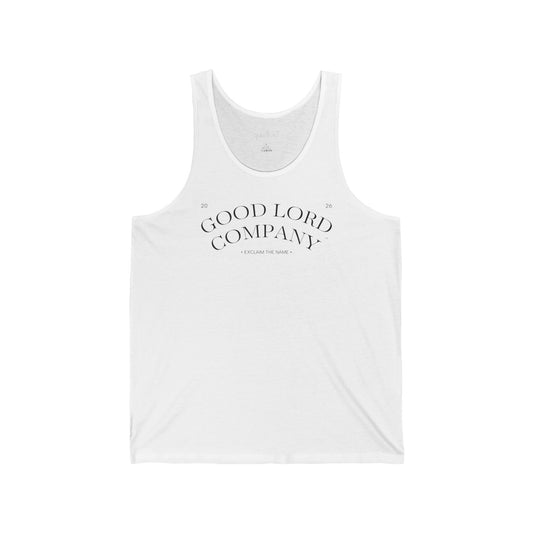 Good Lord Company tank | minimalist script logo tank