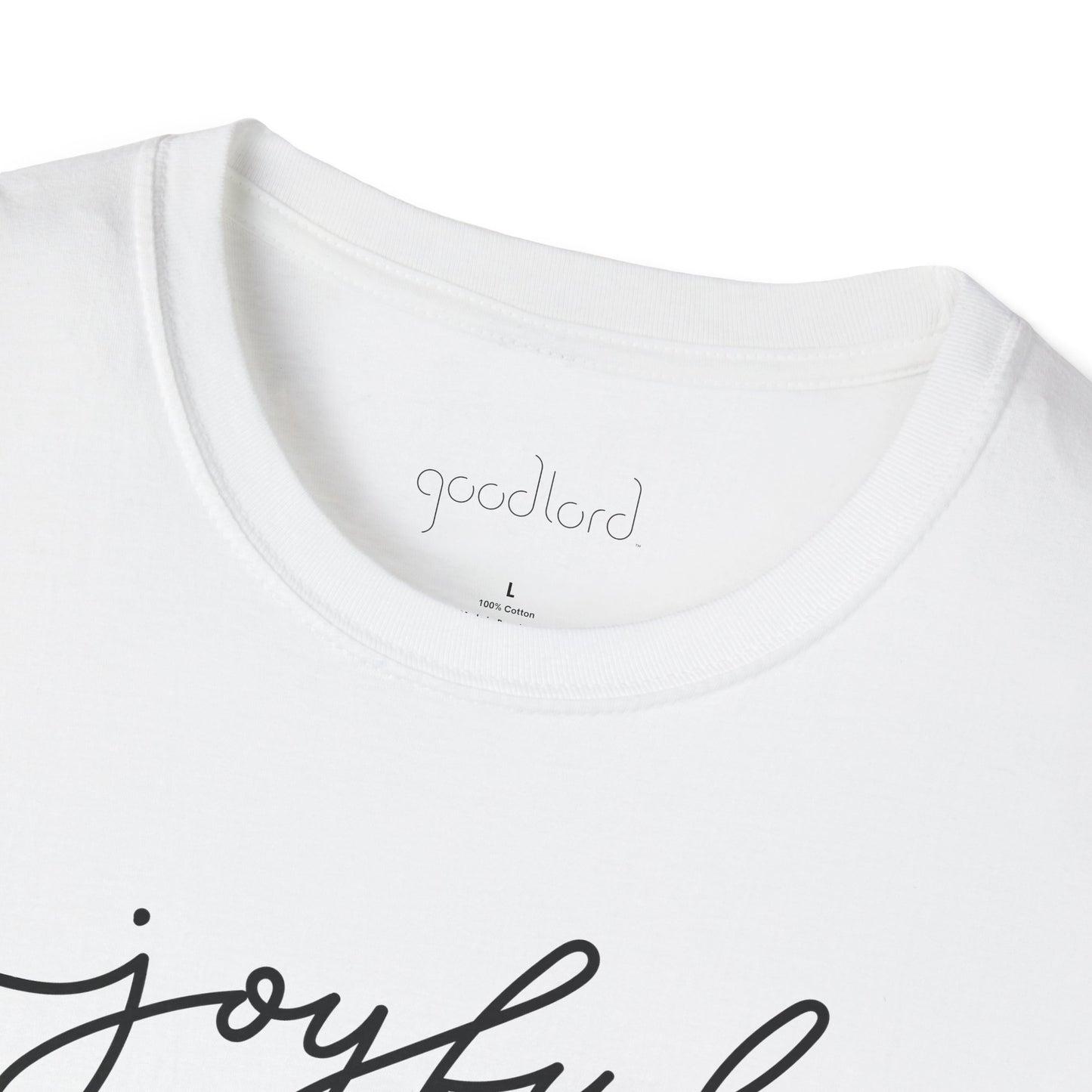 Joyful Script Tee | Minimal Faith-Inspired T-Shirt