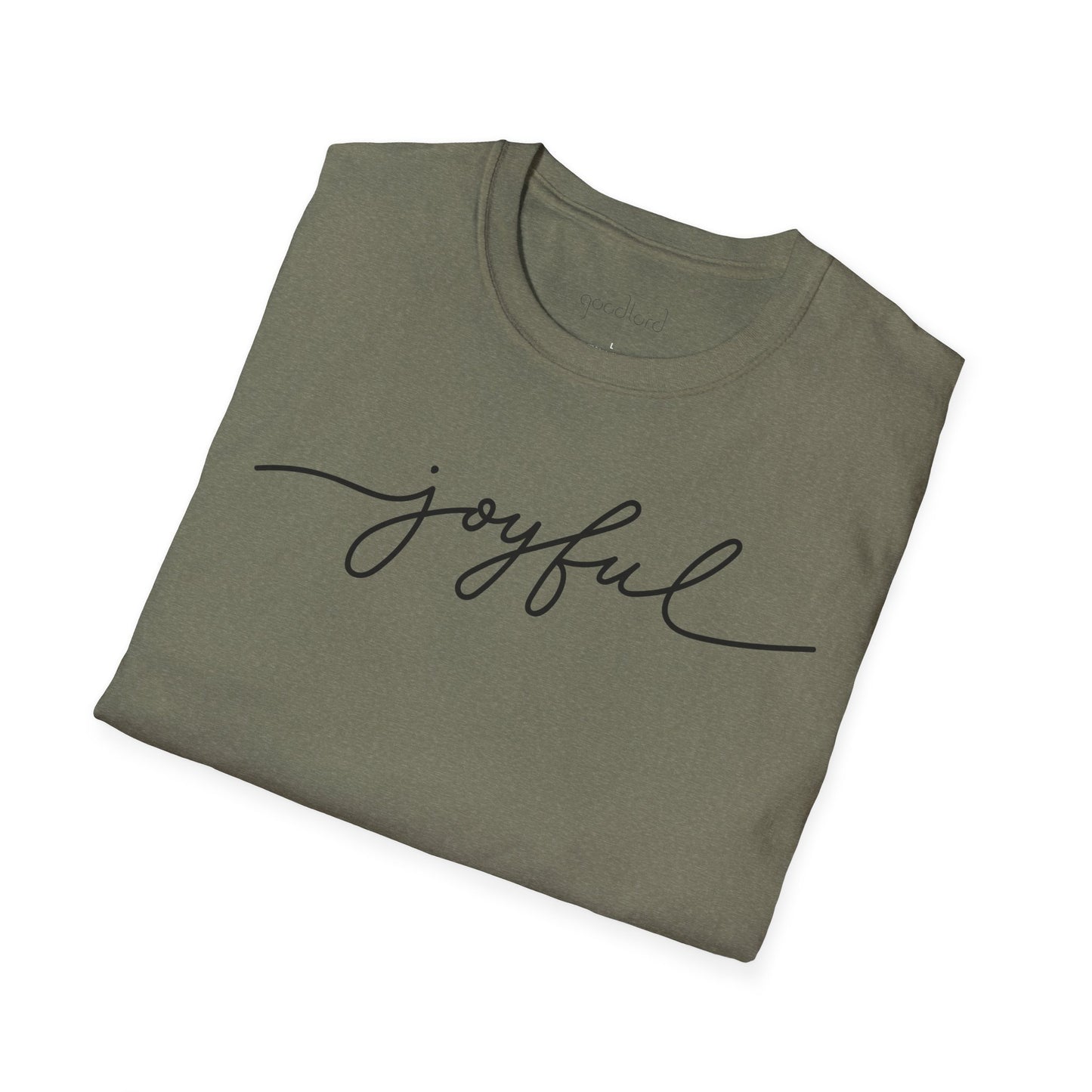 Joyful Script Tee | Minimal Faith-Inspired T-Shirt