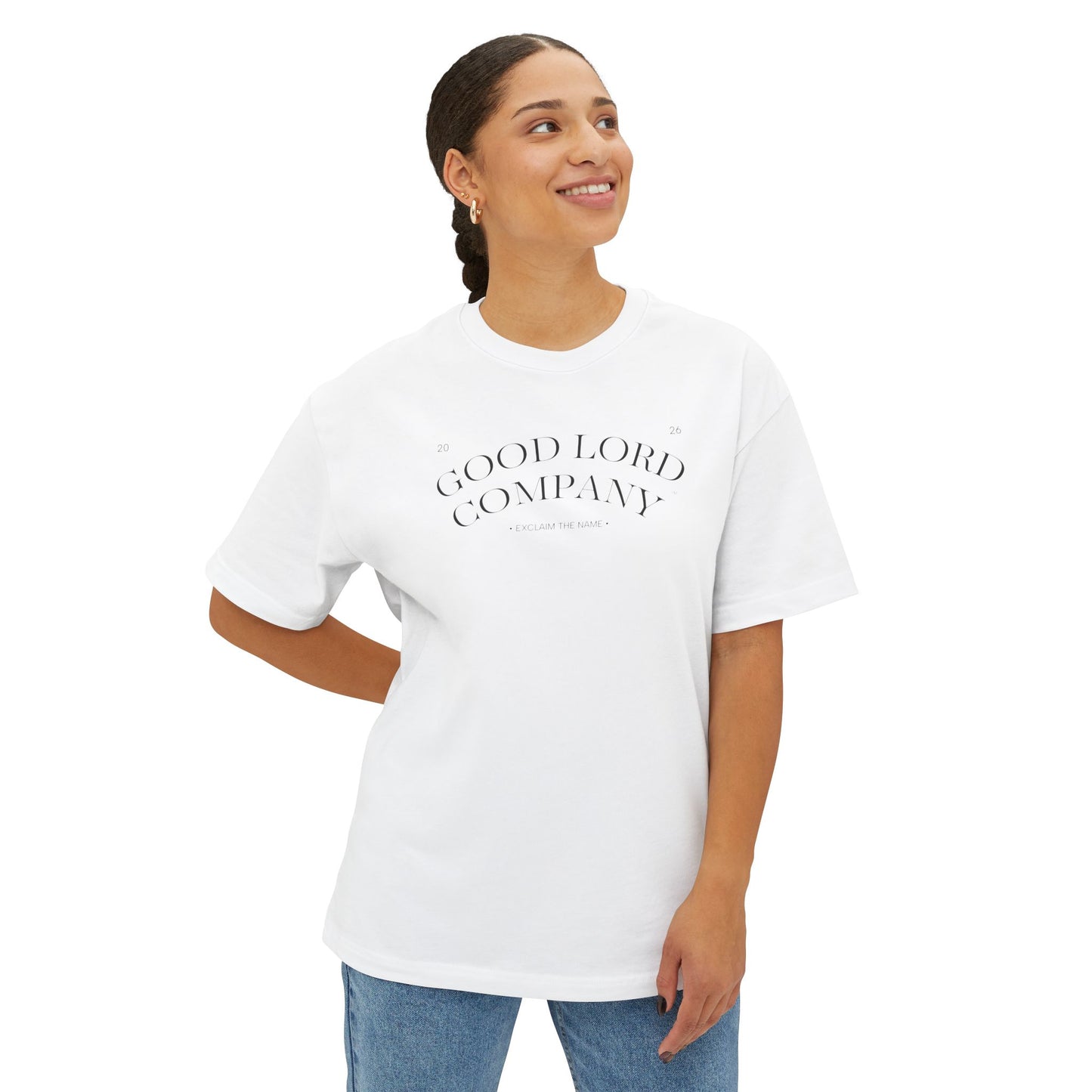 Good Lord Company Oversized Tee | Exclaim the Name Boxy Shirt