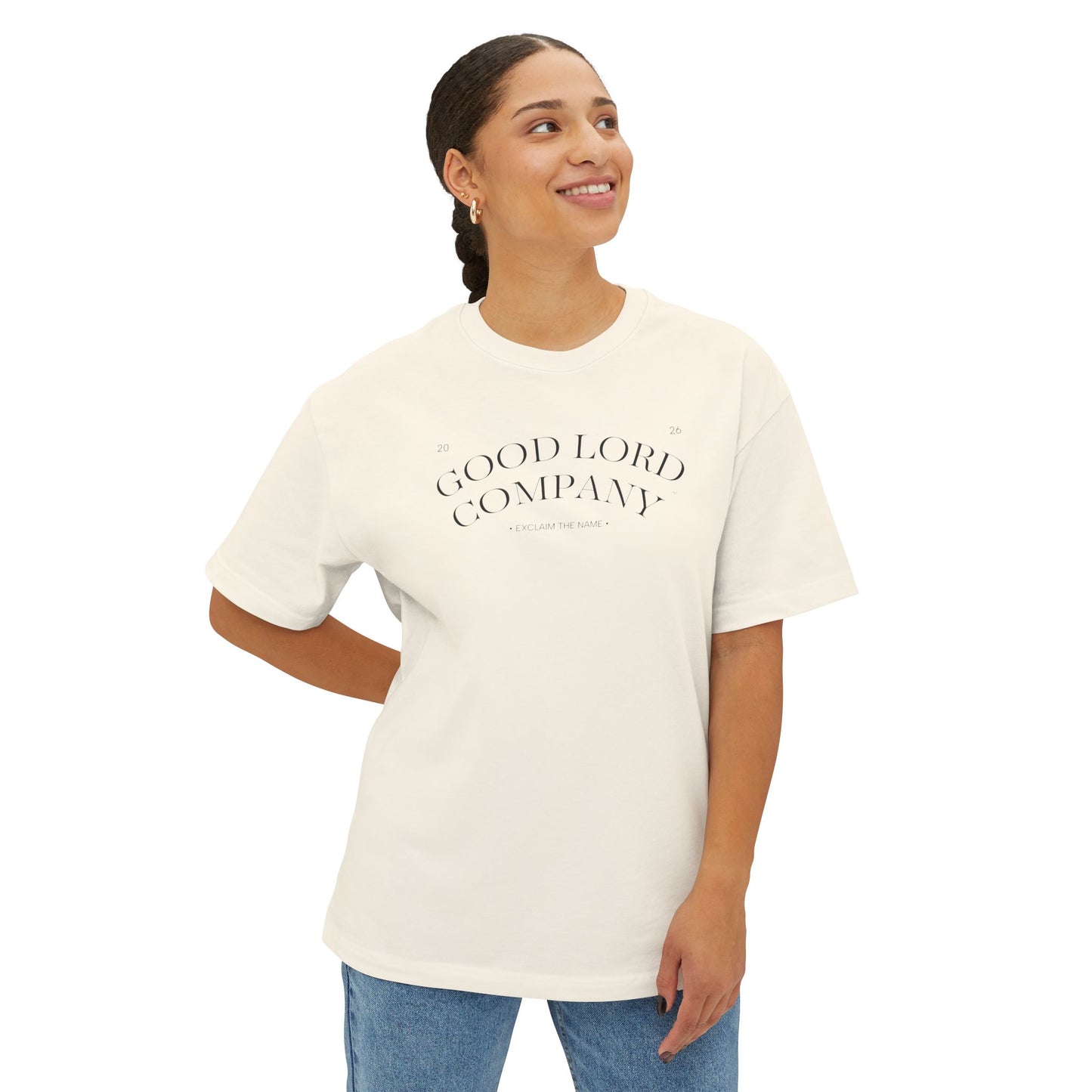 Good Lord Company Oversized Tee | Exclaim the Name Boxy Shirt