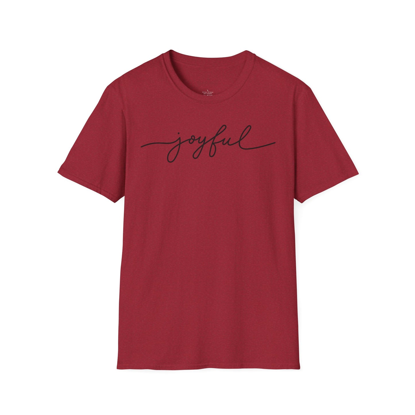 Joyful Script Tee | Minimal Faith-Inspired T-Shirt