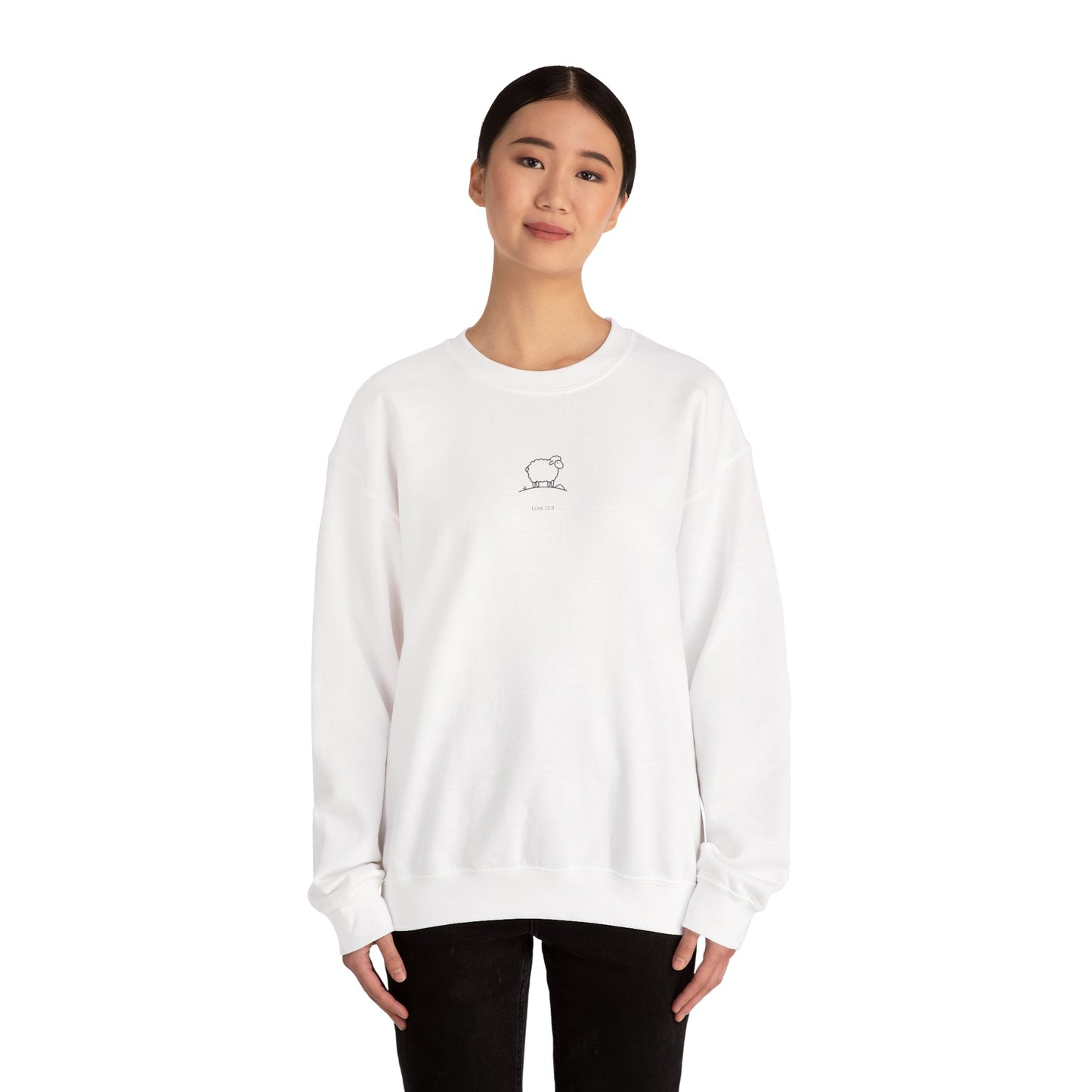 Good Lord “The One & The Ninety-Nine” Crewneck | Minimal Lost Sheep Design