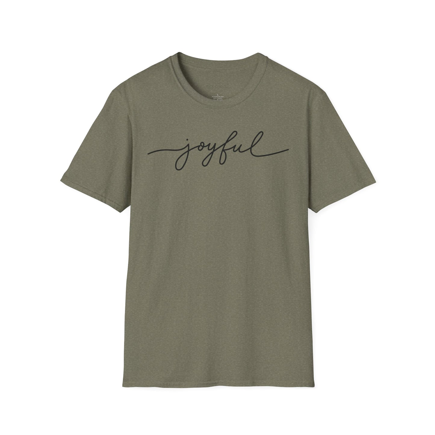 Joyful Script Tee | Minimal Faith-Inspired T-Shirt