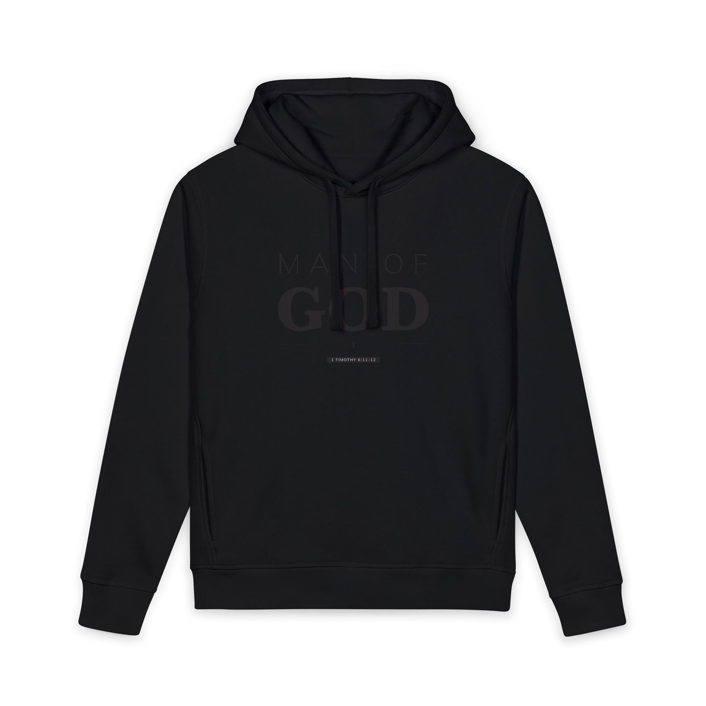 Man of God Hoodie | 1 Timothy 6:11-12 Premium Organic Sweatshirt